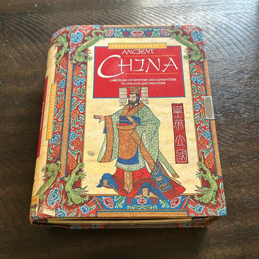 Ancient China treasure chest box book